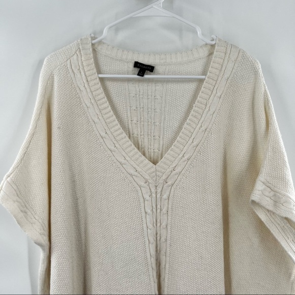 Talbots sweater poncho shrug large - Picture 2 of 9
